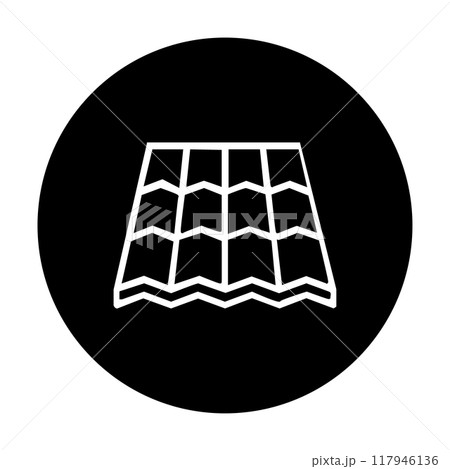 house tile roof icon vector illustration symbol design 117946136