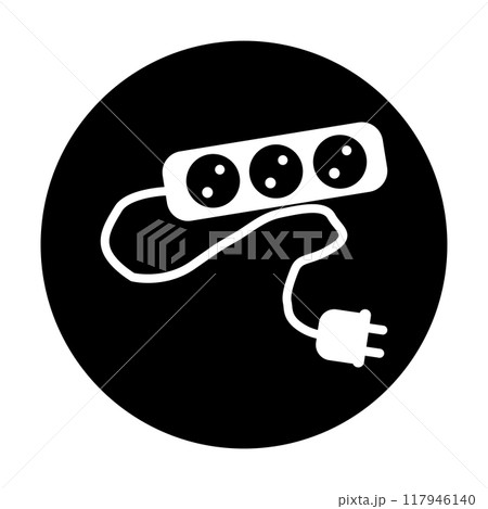 electrical terminal plug icon vector illustration symbol design 117946140