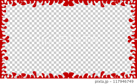 Red abstract background texture border frameのイラスト素材 [117946749] - PIXTA
