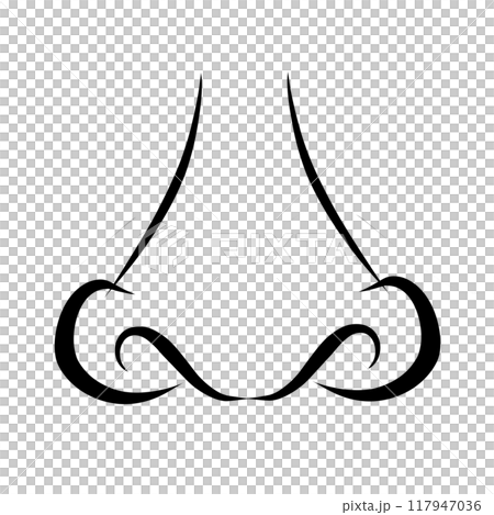 Illustration of human nose graphic design Illustration of human nose graphic design 117947036
