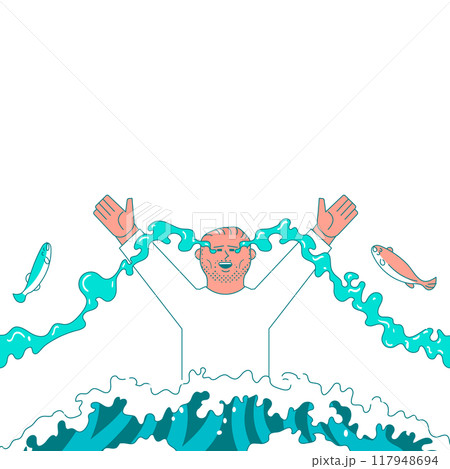 歓喜の涙を流す男性 117948694