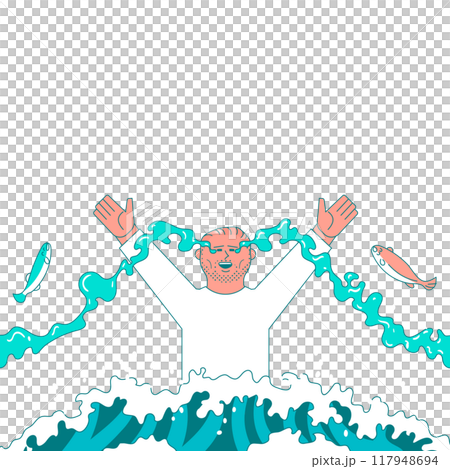 歓喜の涙を流す男性 117948694