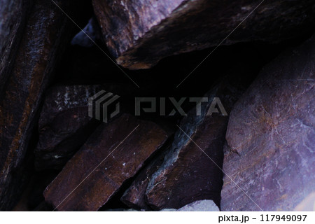 small rock cave stones Devil's lake 117949097