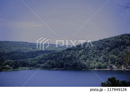 Forest bluffs by Devil's lake Forest bluffs by Devil's lake 117949126