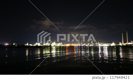 工場夜景の見える星景 工場夜景の見える星景 117949421