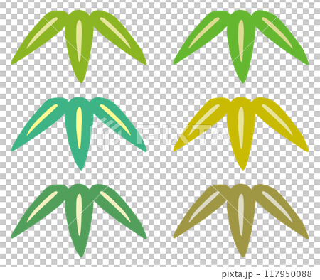 笹の葉のイラスト ベクター素材 笹の葉のイラスト ベクター素材 117950088