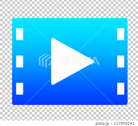 Blue gradient | Video icon 117950241