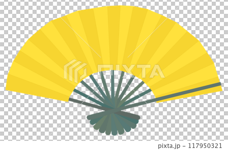 金扇子のイラスト ベクター素材 金扇子のイラスト ベクター素材 117950321