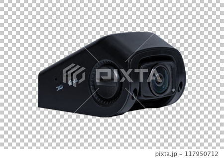 Modern car video camera isolated on transparent background 117950712