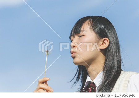 女子高生　ポートレート 117950940