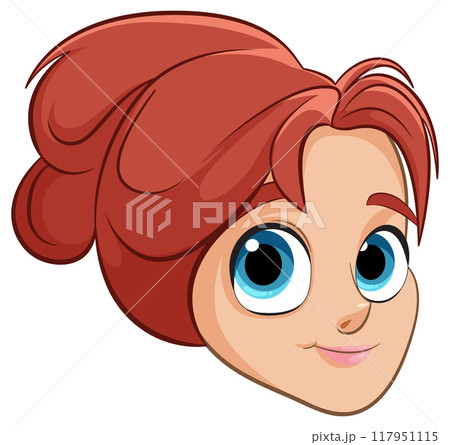 Smiling Princess with Red Hair Smiling Princess with Red Hair 117951115