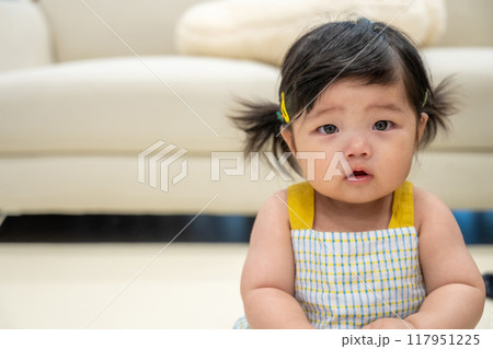 portrait of a baby girl 117951225