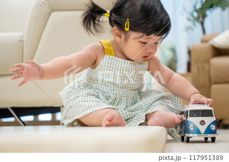 portrait of a baby girl portrait of a baby girl 117951389