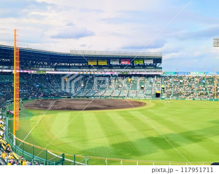 阪神甲子園球場から見た風景 阪神甲子園球場から見た風景 117951711
