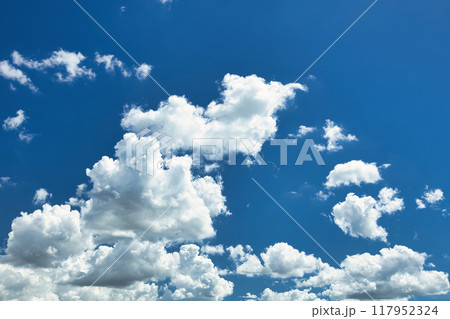 青空と白い雲 117952324
