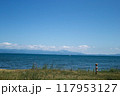 夏空と琵琶湖 117953127