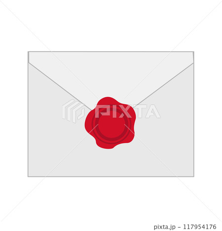 シーリングワックスのついた手紙 117954176