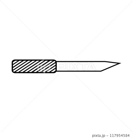 Knife icon on white. 117954584