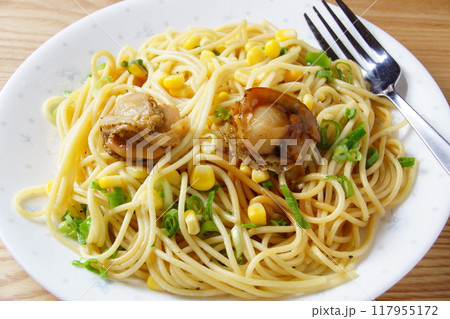 帆立パスタ 117955172