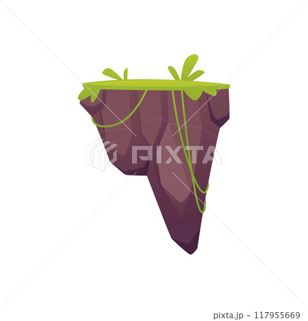 Floating island vector illustration for games 117955669
