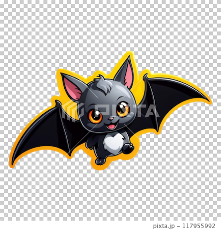 Halloween Cute little batのイラスト素材 [117955992] - PIXTA