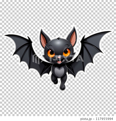 Halloween Cute little batのイラスト素材 [117955994] - PIXTA