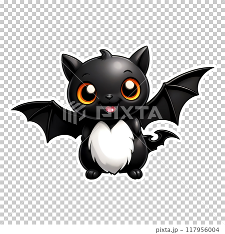 Halloween Cute little batのイラスト素材 [117956004] - PIXTA