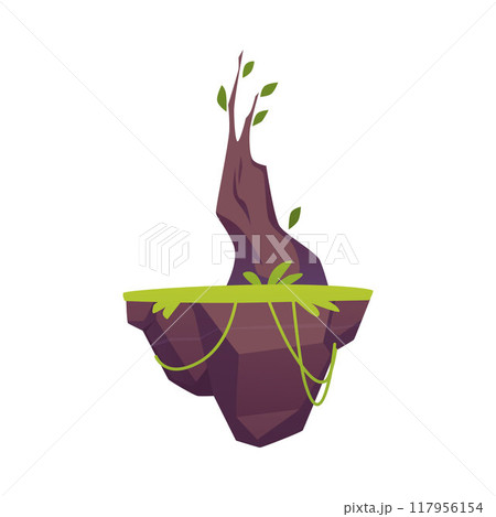 Floating island vector illustration for games Floating island vector illustration for games 117956154