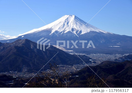 冬の富士山 117956317