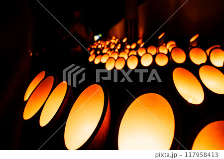 竹田 竹楽 竹灯篭 竹の灯り 竹田 竹楽 竹灯篭 竹の灯り 117958413