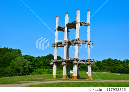 三内丸山遺跡　堀立柱建物 117958826