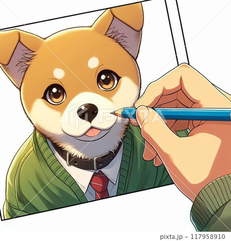 犬のイラスト 犬のイラスト 117958910