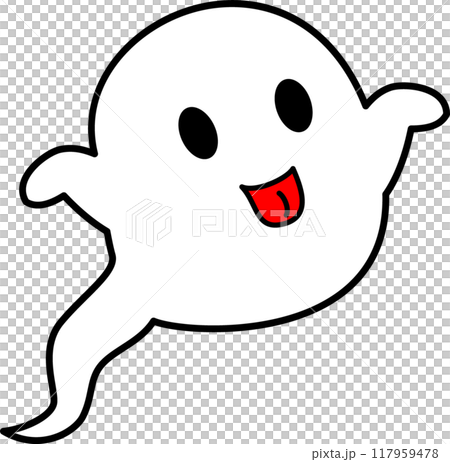 ハロウィンのかわいいおばけ 117959478