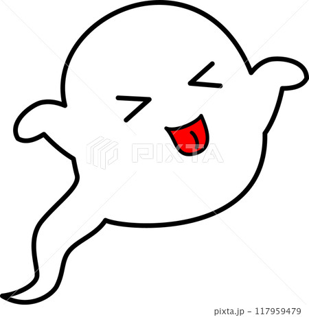 ハロウィンのかわいいおばけ 117959479