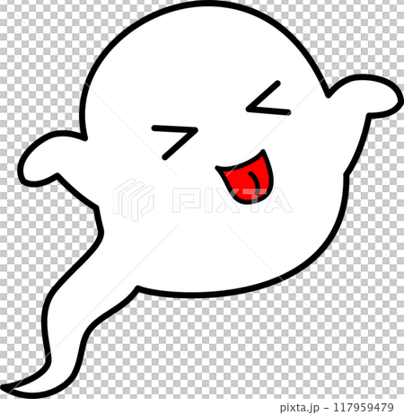 ハロウィンのかわいいおばけ 117959479