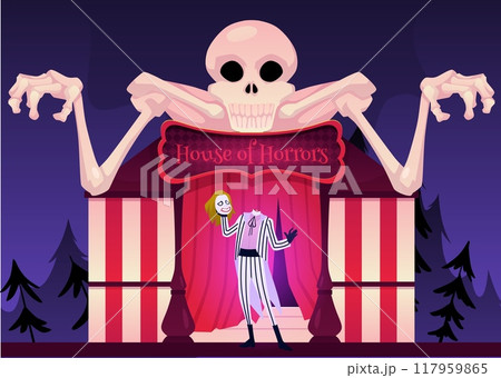 Beetlejuice. House of horror. Beetlejuice. House of horror. 117959865