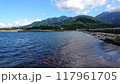 海から望む遠山 117961705