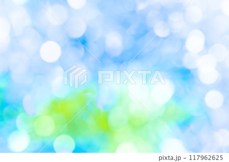 キラキラ・ブルーとグリーン 背景素材 キラキラ・ブルーとグリーン 背景素材 117962625