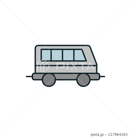 Camper van traveling on vacation for camping trip Camper van traveling on vacation for camping trip 117964265