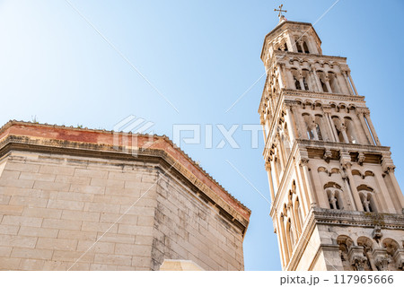 Cathedral of Saint Domnius in the Historical Complex of the Palace of Diocletian, UNESCO world heritage site in Split, Croatia Cathedral of Saint Domnius in the Historical Complex of the Palace of Diocletian, UNESCO world heritage site in Split, Croatia 117965666