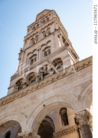 Cathedral of Saint Domnius in the Historical Complex of the Palace of Diocletian, UNESCO world heritage site in Split, Croatia 117965671
