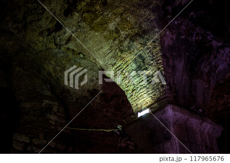 Substructures of Roman Historical Complex of the Palace of Diocletian, UNESCO world heritage site in Split, Croatia Substructures of Roman Historical Complex of the Palace of Diocletian, UNESCO world heritage site in Split, Croatia 117965676