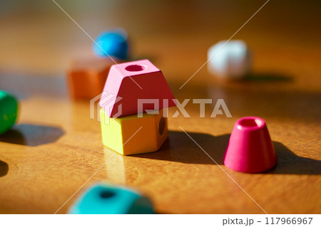 Wooden geometric shapes toy 117966967