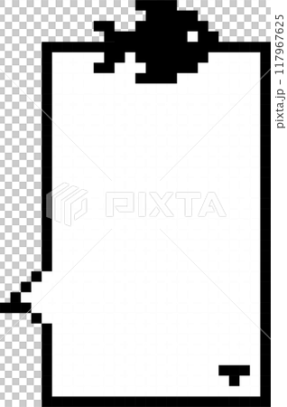 8bit retro game animal pet fish pixel text box memo speech bubble balloon, icon sticker keyword planner banner, flat png transparent element design 117967625