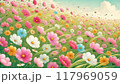 コスモスの花畑 117969059
