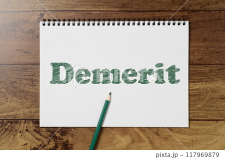 色鉛筆で塗りつぶしたイメージのDemerit 117969879