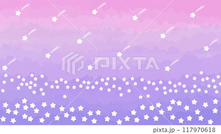 流れ星の丘　ゆめかわ背景　16：9 117970618