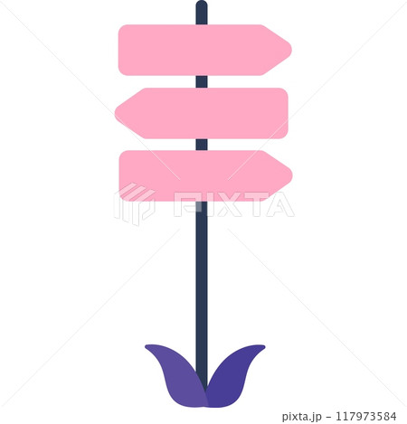 Road sign icon signboard vector direction board 117973584