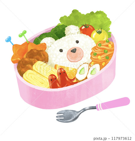 キャラ弁 かわいいキャラクター弁当 キャラ弁 かわいいキャラクター弁当 117973612