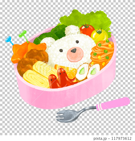 キャラ弁 かわいいキャラクター弁当 キャラ弁 かわいいキャラクター弁当 117973612